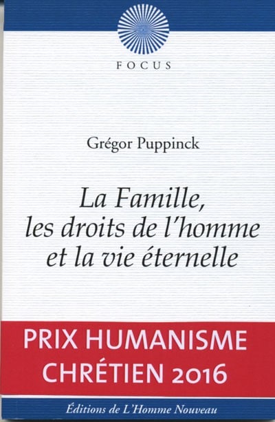 Grégor Puppinck récompensé pour son livre L'Homme Nouveau