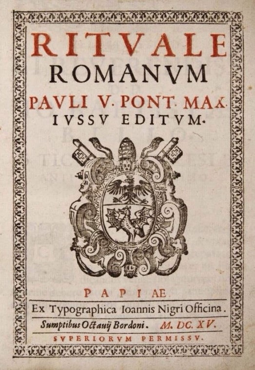 Quelques bénédictions extraites du rituel romain de 1614 L'Homme Nouveau