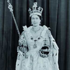 1769 Tribune Elizabeth II in coronation regalia euthanasie