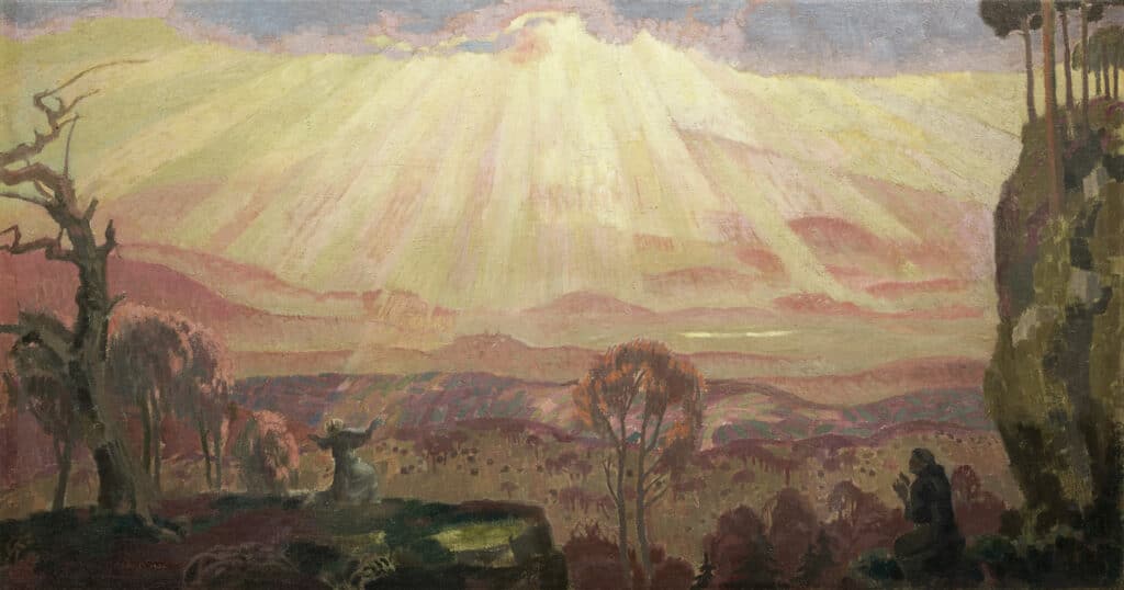 expo 1772 maurice denis saint francois recevant les stigmates soleil