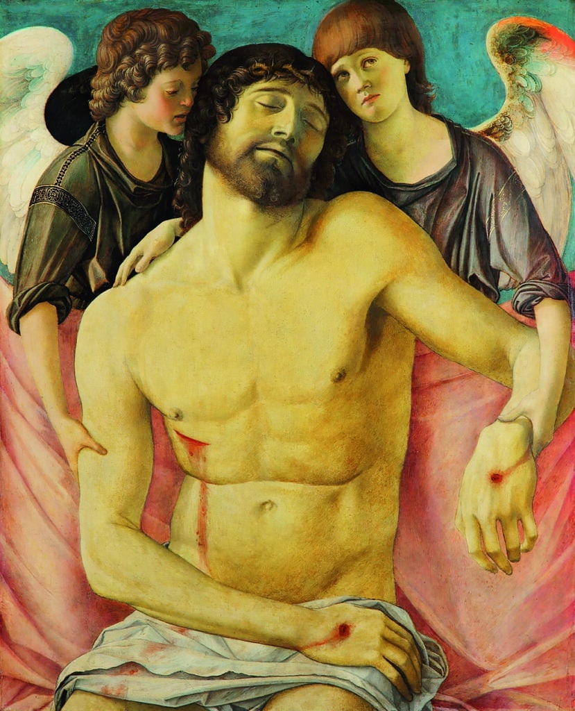 1781 Giovanni Bellini christ mort soutenu par deux anges bellini