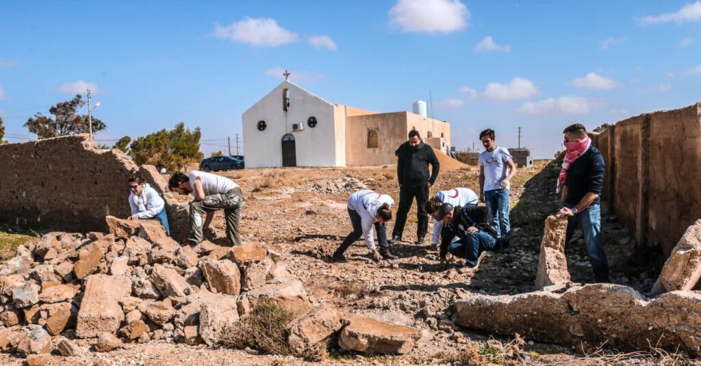 Des volontaires de "SOS Chrétiens d'Orient" en Jordanie