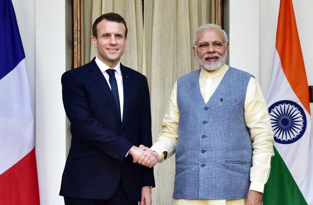 Inde Narendra Modi Emmanuel Macron