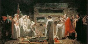 La Tunique d'Argenteuil (5) | 3 clefs pour comprendre la vénération des reliques 1 512px Jules Eugene Lenepveu The Martyrs in the Catacombs relique
