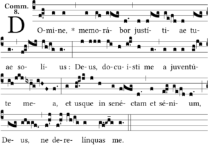 Domine memorabor Partition communion