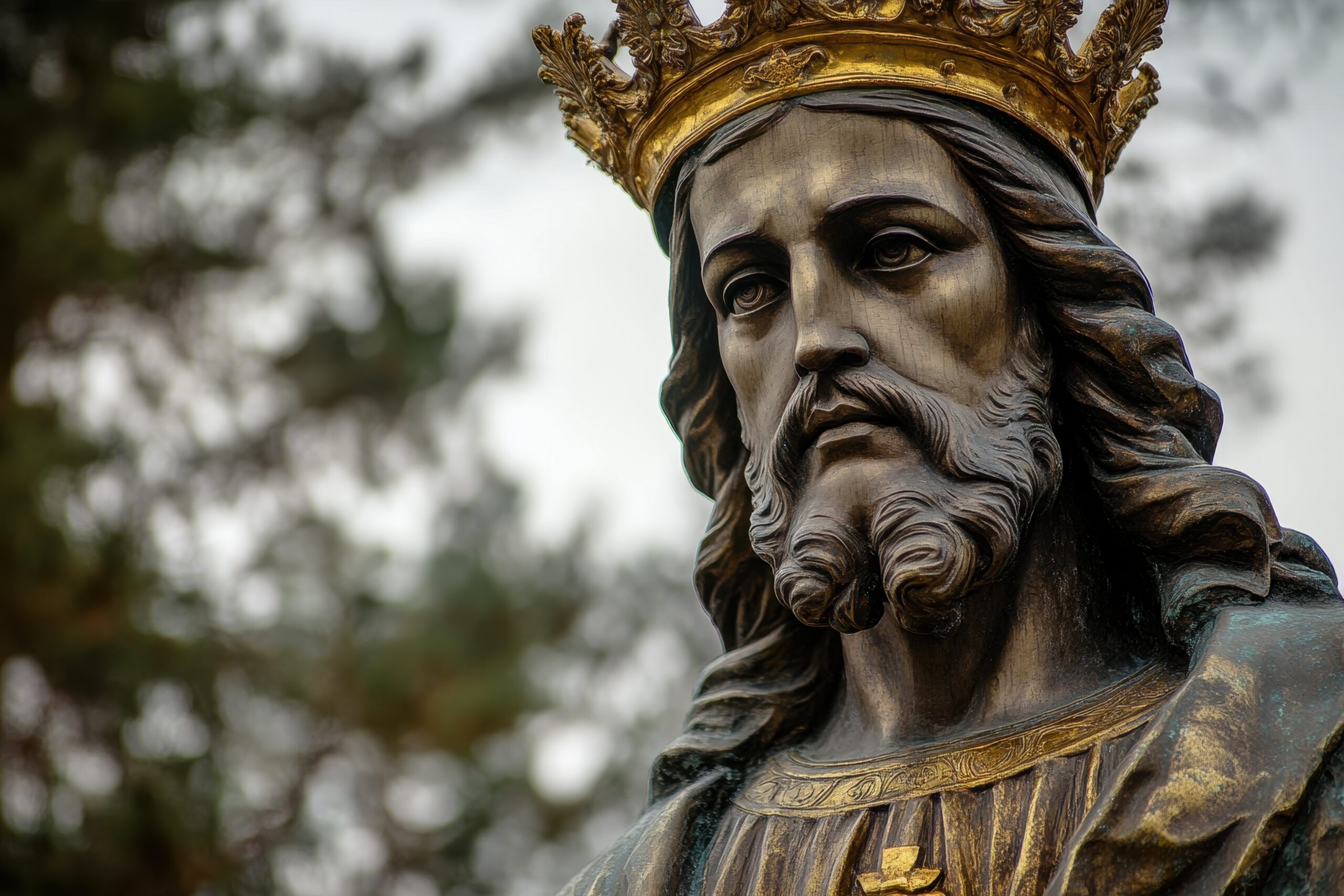 Majestic Christ The King Statue in Swiebodzin: A Golden Crown Symbolizing Spirituality and Heritage christ ro liturgie