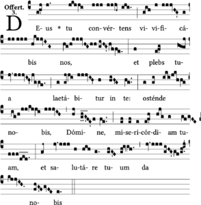La pause liturgique | Offertoire Deus tu convértens (2e dimanche de l’Avent) 1 Deus tu convertens Partition 4 avent