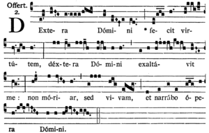 Dextera Domini Partition offertoire