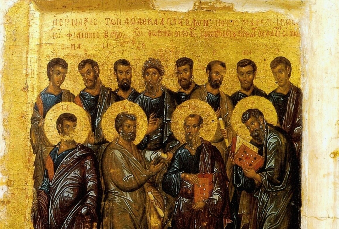 Synaxis_of_the_Twelve_Apostles_by_Constantinople_master_(early_14th_c.,_Pushkin_museum) DROIT CANONique