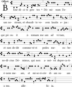 Benedicite gentes Partition offertoire