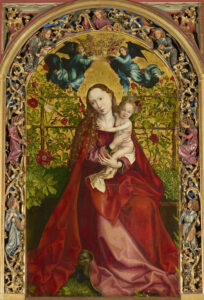 Expo 1854 Martin Schongauer La Vierge au buisson de roses © Region Grand Est – Inventaire general Bastien Garnier1 Martin Schongauer