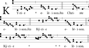 La pause liturgique : les trois Kyrie 17 Salve (Avent et Carême) 1 Kyrie 17 A Partition kyrie