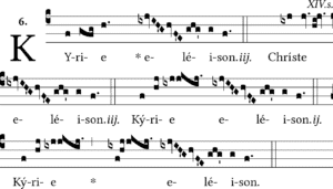 La pause liturgique : les trois Kyrie 17 Salve (Avent et Carême) 3 Kyrie 17 C Partition kyrie