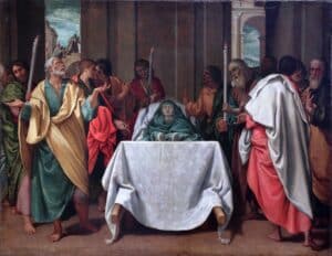Mostra Bartolomeo Cesi Lapidario del Museo Civico Medievale 55 Bartolomeo Cesi Dormitio Virginis 01 dormition