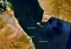 Bab el Mandeb NASA with description orient