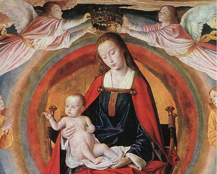triptyque de Moulins vierge &agrave; l&rsquo;enfant